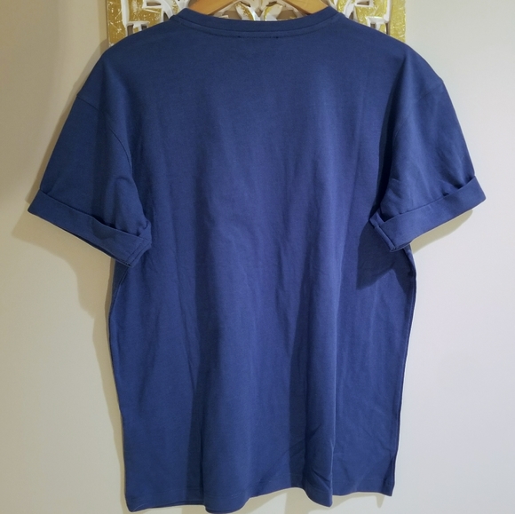 Sperry Mermaids Only Cuffed Sleeve T-Shirt NWT Blue Teal - Picture 6 of 7